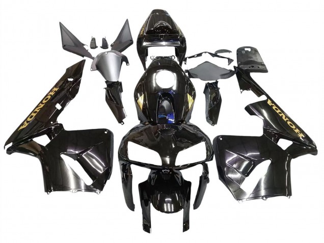 2005-2006 Black with Gold Logo Honda CBR600RR Motorcycle Fairings