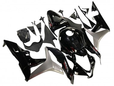 2007-2008 Silver Glossy Black Honda CBR600RR Motorcycle Fairing Kits