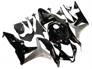 2007-2008 Silver Glossy Black Honda CBR600RR Motorcycle Fairing Kits
