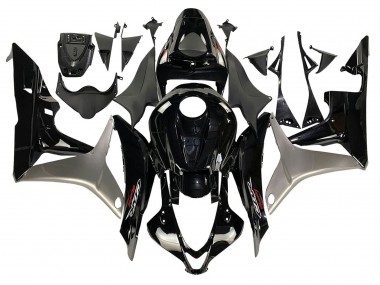 2007-2008 Silver Glossy Black Honda CBR600RR Motorcycle Fairing Kits