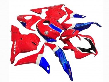 2009-2012 White Red Blue HRC Honda CBR600RR Motorcycle Fairings