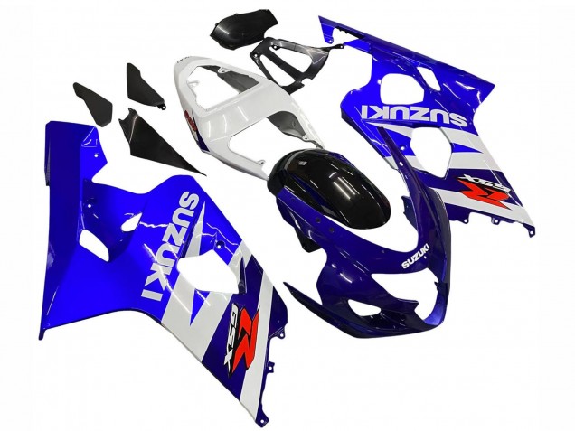 2004-2005 White Blue Black Red Suzuki GSXR 600 / GSXR 750 Motorcycle Fairing Kits