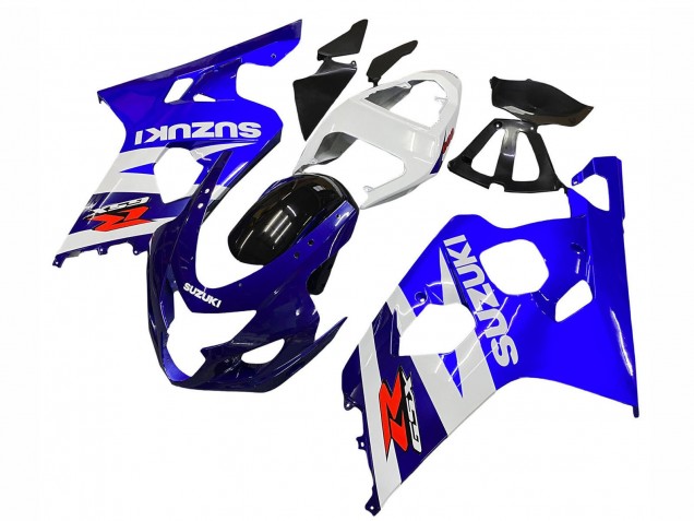 2004-2005 White Blue Black Red Suzuki GSXR 600 / GSXR 750 Motorcycle Fairing Kits