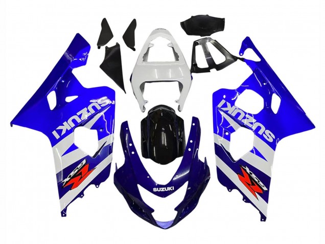 2004-2005 White Blue Black Red Suzuki GSXR 600 / GSXR 750 Motorcycle Fairing Kits