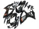 2006-2007 Glossy Black Silver Red Suzuki GSXR 600 / GSXR 750 Motorcycle Fairings