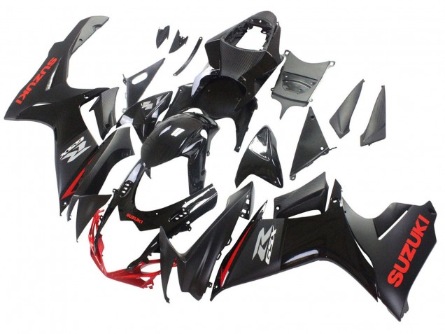 2011-2024 Black Grey Red Line Suzuki GSXR 600 / GSXR 750 Motorcycle Fairings