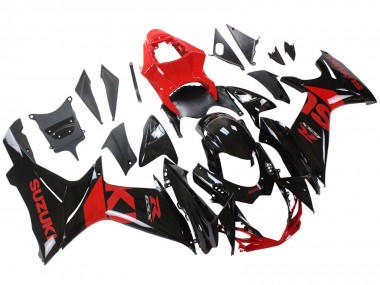 2011-2024 Red Glossy Black Suzuki GSXR 600 / GSXR 750 Motorcycle Fairing Kits