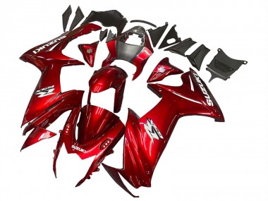 2011-2024 Red White Decal Suzuki GSXR 600 / GSXR 750 Motorcycle Fairings