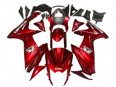 2011-2024 Red White Decal Suzuki GSXR 600 / GSXR 750 Motorcycle Fairings