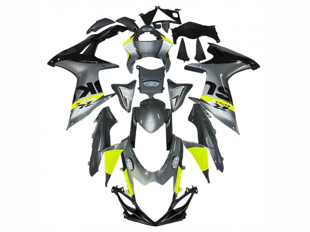 2011-2024 Silver Yellow Black Suzuki GSXR 600 / GSXR 750 Motorcycle Fairings