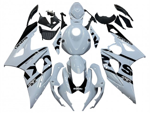 2005-2006 White Black Suzuki GSXR 1000 Motorcycle Fairings