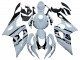 2005-2006 Light Gray Black Suzuki GSXR 1000 Motorcycle Fairings