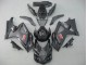 2007-2008 Matte Black Glossy Black Suzuki GSXR 1000 Motorcycle Fairings