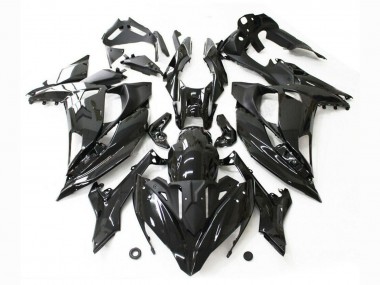 2017-2019 Glossy Black Kawasaki Ninja 650 EX650 Motorcycle Fairings