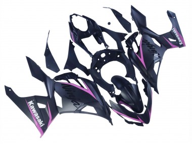 2018-2024 Matte Black Pink Kawasaki Ninja 400 Motorcycle Fairings