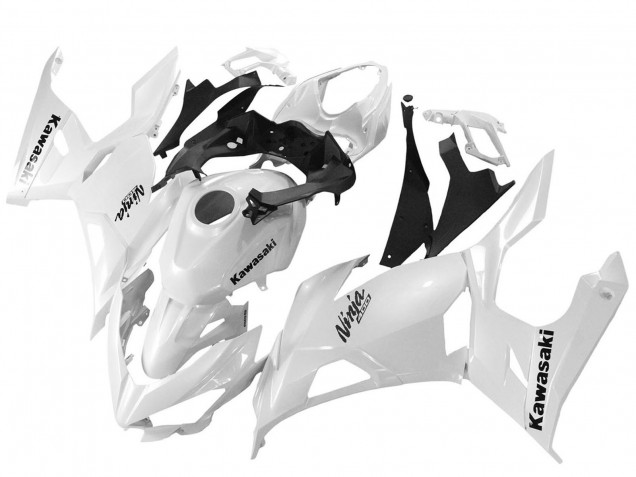2018-2024 Glossy White Kawasaki Ninja 400 Motorcycle Fairings