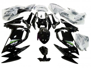 2020-2024 Glossy Black Green Kawasaki Ninja 650 EX650 Motorcycle Fairings