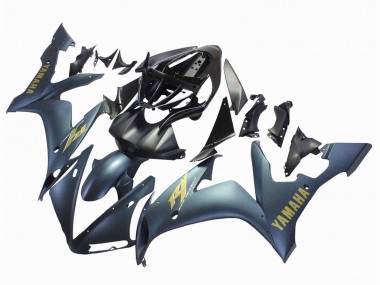 2004-2006 Dark Blue Gold Decals Yamaha YZF 1000 R1 Motorcycle Fairings
