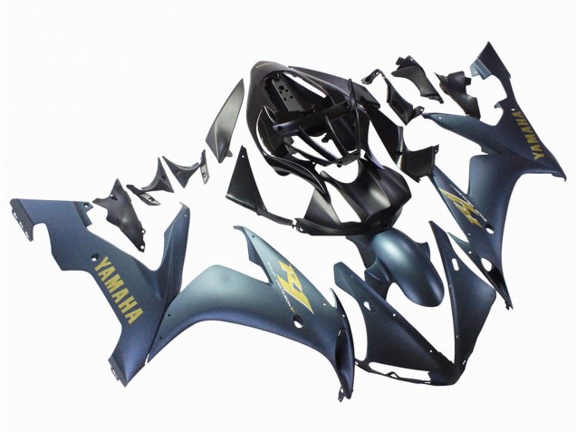 2004-2006 Dark Blue Gold Decals Yamaha YZF 1000 R1 Motorcycle Fairings