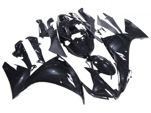 2012-2014 Glossy Black Yamaha YZF 1000 R1 Motorcycle Fairings