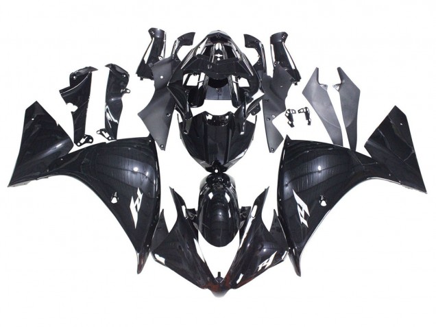 2012-2014 Glossy Black Yamaha YZF 1000 R1 Motorcycle Fairings