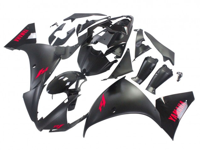 2012-2014 Glossy Black Matte Black Red Yamaha YZF 1000 R1 Motorcycle Fairings