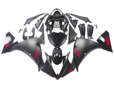 2012-2014 Glossy Black Matte Black Red Yamaha YZF 1000 R1 Motorcycle Fairings