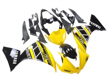 2012-2014 Yellow White Black Yamaha YZF 1000 R1 Motorcycle Fairings