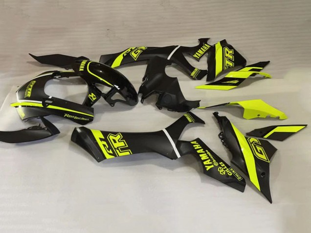 2020-2025 Glossy Black Fluorescent Yellow Yamaha YZF 1000 R1 Motorcycle Fairings