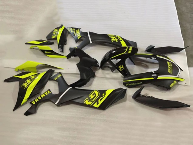 2020-2025 Glossy Black Fluorescent Yellow Yamaha YZF 1000 R1 Motorcycle Fairings