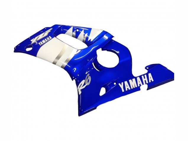 1998-2002 Blue White Yamaha YZF 600 R6 Motorcycle Fairings