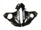 2003-2004 Glossy Black White Decals Yamaha YZF R6 Motorcycle Fairings
