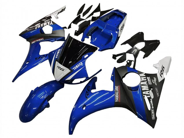 2006-2009 Blue White Glossy Black Yamalube Yamaha YZF R6S Motorcycle Fairings