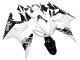 2006-2009 White Glossy Black Yamaha YZF R6S Motorcycle Fairings