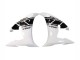2006-2009 White Glossy Black Yamaha YZF R6S Motorcycle Fairings