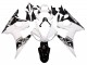 2006-2009 White Glossy Black Yamaha YZF R6S Motorcycle Fairings