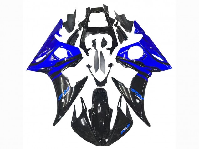 2006-2009 Blue Glossy Black Yamaha YZF R6S Motorcycle Fairings