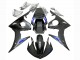 2006-2009 Matte Black Blue Yamaha YZF R6S Motorcycle Fairings