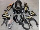 2021-2025 Glossy Black Gold Elf Snow Kawasaki ZX10R Motorcycle Fairings