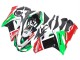 2007-2008 Green Red Kawasaki ZX6R Motorcycle Fairings
