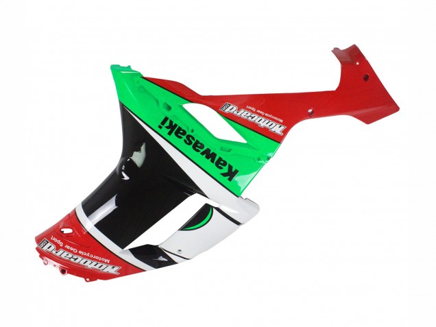 2007-2008 Green Red Kawasaki ZX6R Motorcycle Fairings