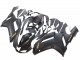 2007-2008 Matte Black with Yellow Logo Ninja Kawasaki ZX6R Motorcycle Fairings