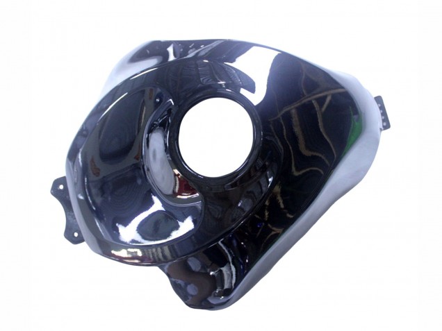 2019-2022 Glossy Black White Kawasaki ZX6R Motorcycle Fairings