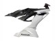 2019-2022 White Black Carbon Fiber Kawasaki ZX6R Motorcycle Fairings