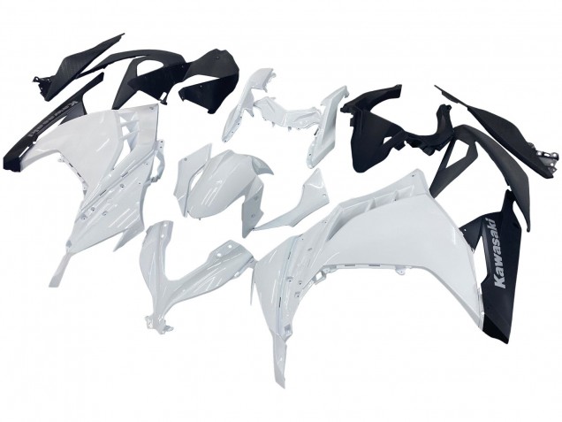 2013-2024 White Black Kawasaki EX300 Motorcycle Fairings