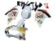 2000-2005 White Yellow Red Aprilia RS125 Motorcycle Fairings