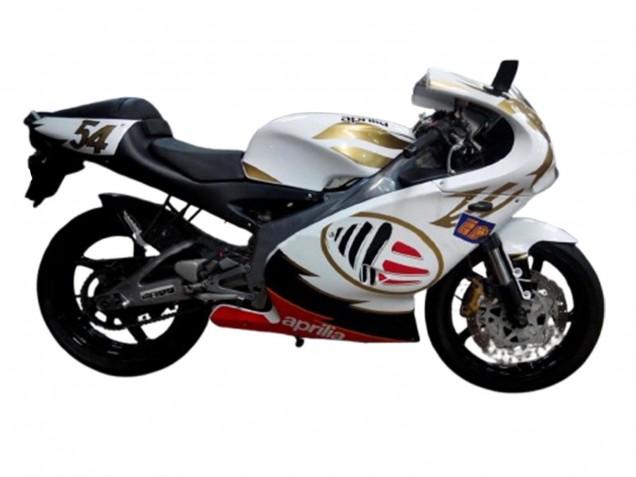 2000-2005 White Yellow Red Aprilia RS125 Motorcycle Fairings