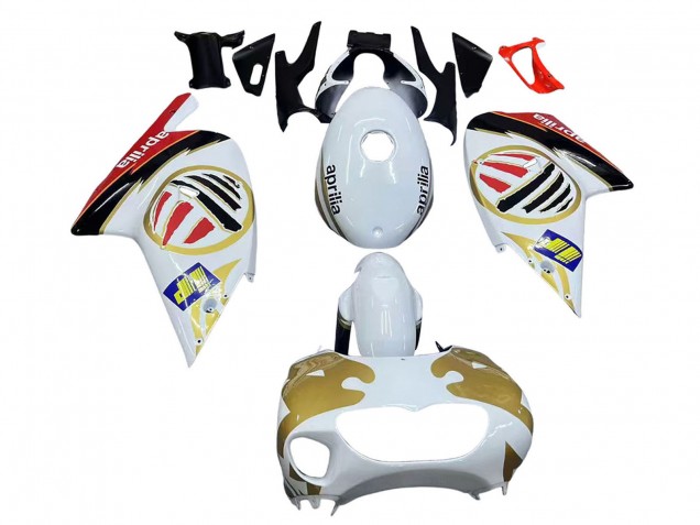 2000-2005 White Yellow Red Aprilia RS125 Motorcycle Fairings
