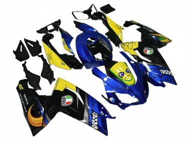 2006-2011 Blue Yellow Black Shark Aprilia RS125 Motorcycle Fairings