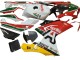 2006-2011 White Red Green Aprilia RS125 Motorcycle Fairings